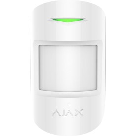 Ajax CombiProtect White - Kombinovaný IR detektor pohybu a detektor rozbitia skla s mikrofónom