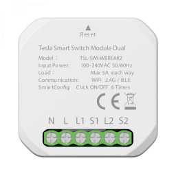 Tesla - TSL-SWI-WBREAK2 - Smart Switch Module Dual